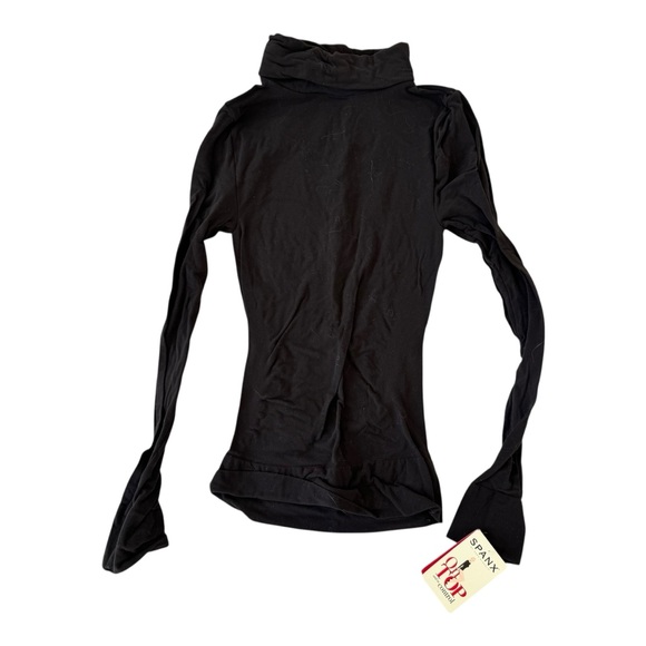NWT SPANX On Top Classic Chic Long Sleeve Turtleneck Brown large